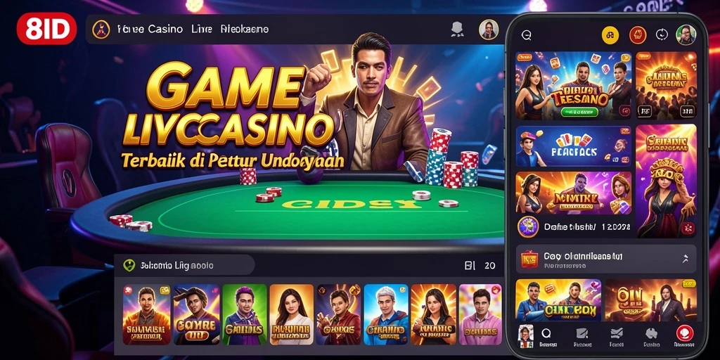 Screenshot gameplay Live Casino 8ID yang mengasyikkan.