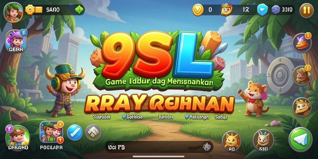 Tampilan gameplay menarik dan penuh warna dari 9SL.