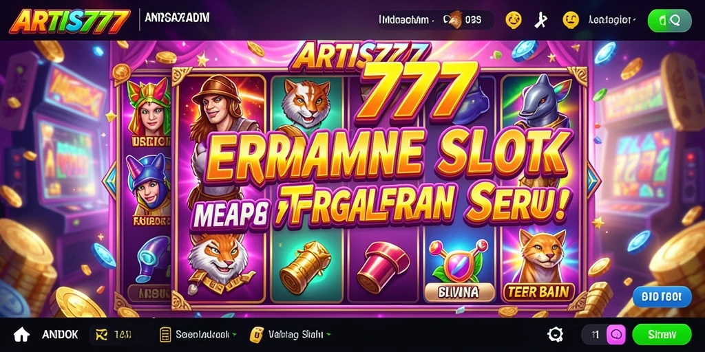 Screenshot menampilkan gameplay slot yang seru di ARTIS777.