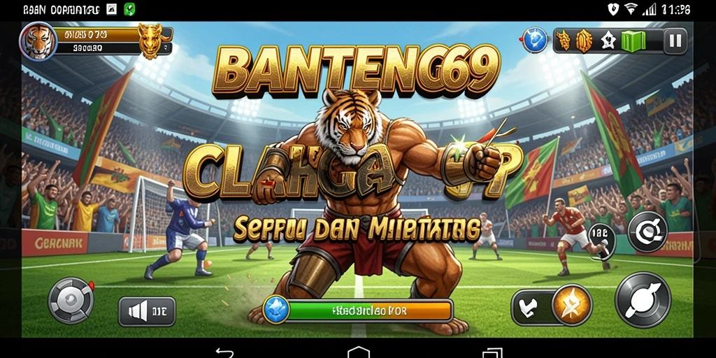 Tampilan aksi seru dalam permainan olahraga BANTENG69.