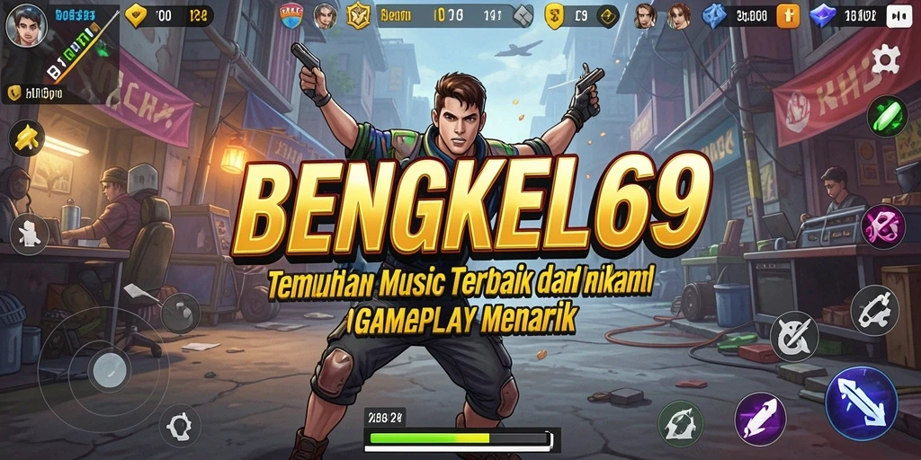 Tampilan gameplay BENGKEL69 dengan pengalaman musik yang interaktif.