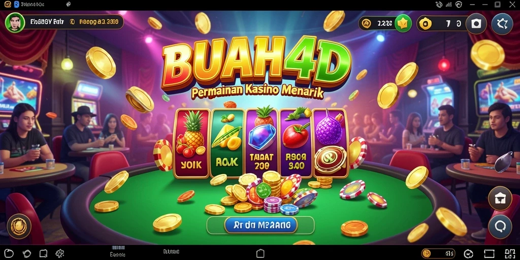 Screenshot gameplay BUAH4D yang menunjukkan keseruan permainan Kasino.