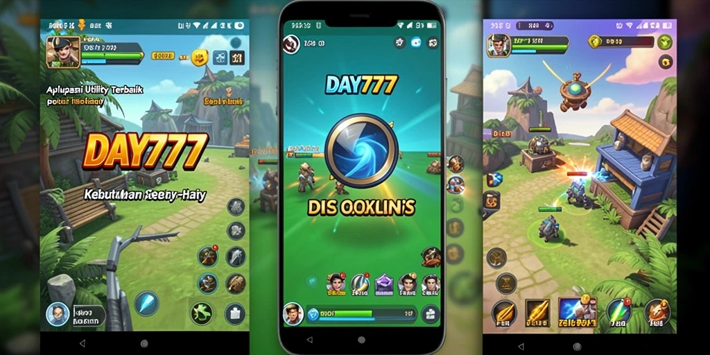 Tampilan utama DAY777 dengan fitur Utility yang lengkap dan mudah diakses.