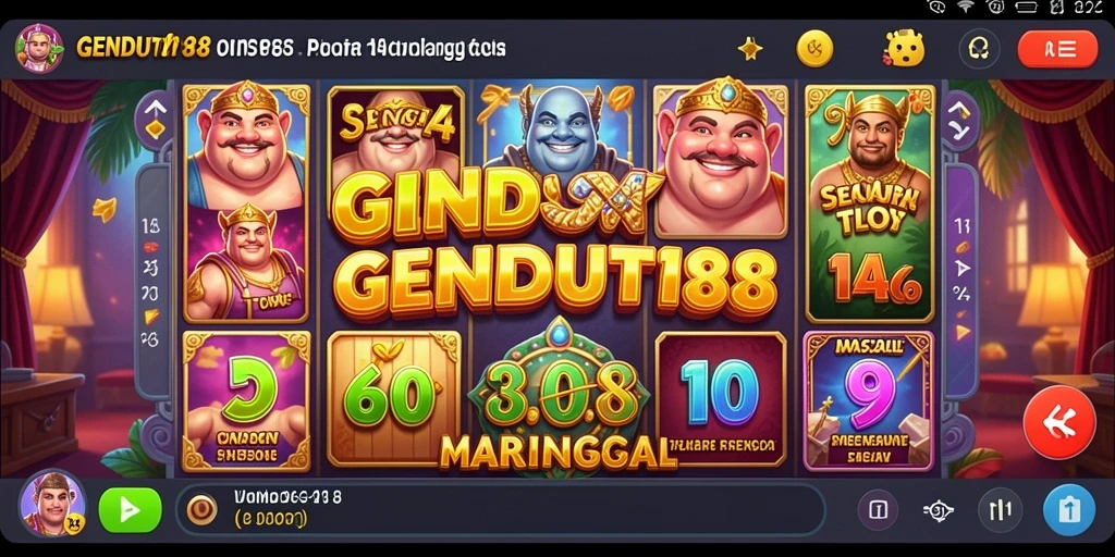 Tangkapan layar utama GENDUT188 menampilkan gameplay Slot yang seru dan interaktif.