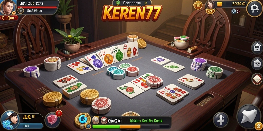 Screenshot gameplay QiuQiu KEREN77 yang menampilkan aksi seru.