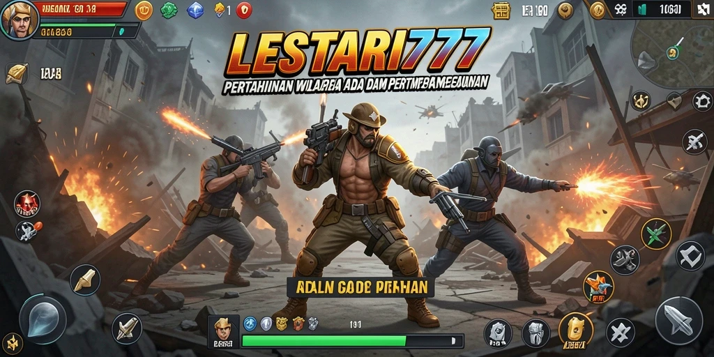 Tangkapan layar menampilkan gameplay intens di LESTARI777 dengan strategi pertahanan.