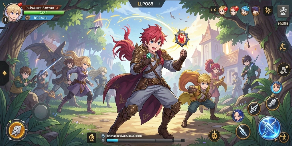Tampilan gameplay LPO88 dengan karakter anime yang menakjubkan.