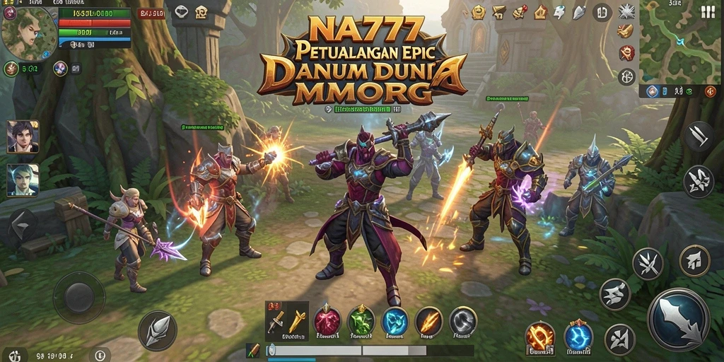 Tampilan gameplay seru dalam petualangan MMORPG NA777.