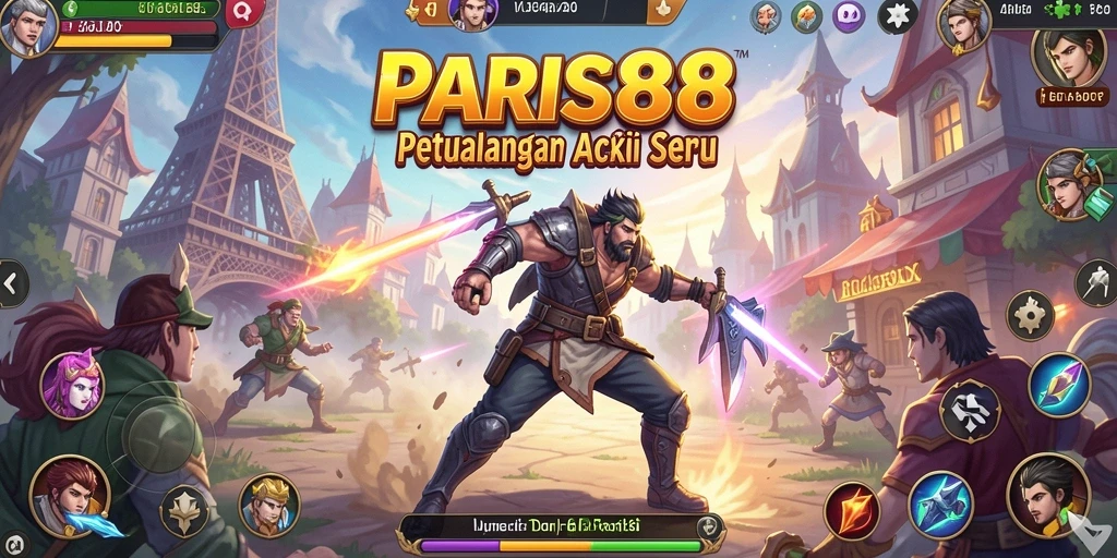 Gameplay seru dengan aksi pertarungan di dunia fantasi.