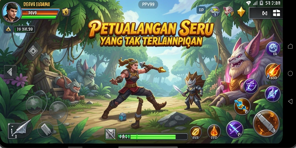 Tampilan gameplay PPV99 yang penuh petualangan dan tantangan menarik.