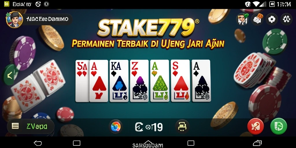 Tampilan screenshot gameplay Domino yang menggembirakan.