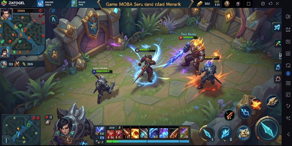 Tampilan gameplay seru ZIATOGEL yang memukau.