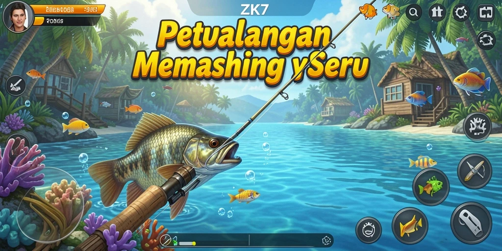 Tangkapan ikan menakjubkan dalam gameplay ZK7.